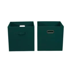 Household Essentials 2pc 12" X 13" Fabric Storage Bin Set -Storage Basket Shop GUEST 012a4695 f79d 4fb4 bd38 5ee12a5cd297