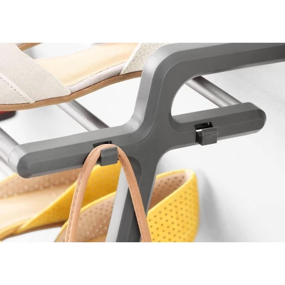 Whitmor 5 Tier Leaning Shoe Rack Black 3 Whitmor 5 Tier Leaning Shoe Rack Black