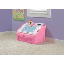 Step2 2-in-1 Toy Box - Pink -Storage Basket Shop GUEST 0296fbde 0b22 4ed6 a268 25e93312b339