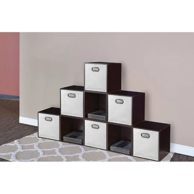 Niche Cubo 6pk Foldable Fabric Storage Bin With Label Holder White 8 Niche Cubo 6pk Foldable Fabric Storage Bin With Label Holder White - Image 6