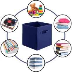 Sorbus Foldable Storage Cube Basket For Home, Closet And More Blue 9 Sorbus Foldable Storage Cube Basket For Home, Closet And More Blue -Storage Basket Shop GUEST 04dfd78a 350b 4879 b292 04e5c77a8062