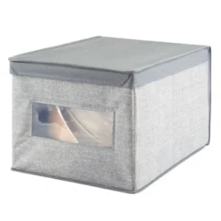 MDesign Stackable Fabric Closet Storage Organizer Box, 6 Pack -Storage Basket Shop GUEST 05c46034 c79d 4eab 98a9 f6bb7034ff18
