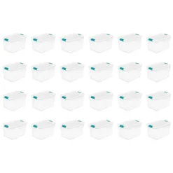 Sterilite 64 Quart Clear Plastic Stackable Storage Container Bin Box Tote With White Latching Lid Organizing Solution For Home & Classroom 17 Sterilite 64 Quart Clear Plastic Stackable Storage Container Bin Box Tote With White Latching Lid Organizing Solution For Home & Classroom -Storage Basket Shop GUEST 06528f28 1e1f 4f5a b186 7c53dc6f31e7