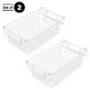 Set Of 2 Storage Bins - Basket Set For Toy, Kitchen, Closet, And Bathroom Storage - Medium Shelf Organizers With Handles By Home-Complete (White) 1 Set Of 2 Storage Bins - Basket Set For Toy, Kitchen, Closet, And Bathroom Storage - Medium Shelf Organizers With Handles By Home-Complete (White) -Storage Basket Shop GUEST 0770a7d4 b72f 4d51 a175 6c695de501ae
