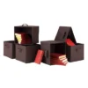 Set Of 6 Capri Foldable Fabric Baskets Chocolate - Winsome -Storage Basket Shop GUEST 079675ab 5fde 414d bdf9 1c3880b177d8