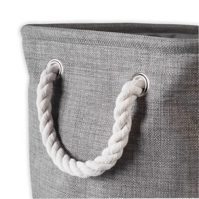 18" X 12" X 15" Large Polyester Variegated Rectangle Storage Bin Gray - Design Imports 4 18" X 12" X 15" Large Polyester Variegated Rectangle Storage Bin Gray - Design Imports - Image 2