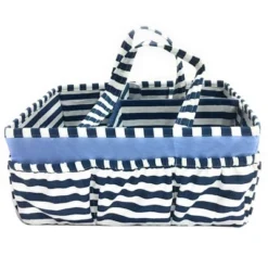 Bacati - Pin Stripes Navy Storage Caddy