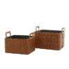 Set Of 2 Leather Magazine Holder - Olivia & May -Storage Basket Shop GUEST 0c769e86 2ea4 4d1c 972d 56f65f54f00d