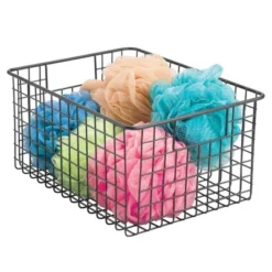 MDesign Bath Metal Storage Organizer Basket - 4 Pack 13 MDesign Bath Metal Storage Organizer Basket - 4 Pack -Storage Basket Shop GUEST 0d8695d7 4f5f 496d b928 c4e7e3e22b80