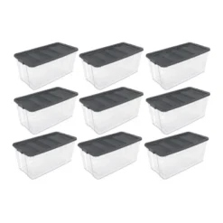 Sterilite Storage System Solution With 200 Quart Clear Stackable Storage Box Organization Containers With Grey Latching Lid -Storage Basket Shop GUEST 0d8bf925 0298 4e16 83b5 31558ca848f6