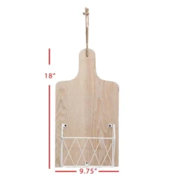 White Metal, Wood & Jute Wall Basket - Foreside Home & Garden 11 White Metal, Wood & Jute Wall Basket - Foreside Home & Garden -Storage Basket Shop GUEST 0ddf69a9 9919 4f2b b29a c1b369b51610