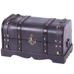Vintiquewise Small Pirate Style Wooden Treasure Chest -Storage Basket Shop GUEST 0e63cd38 eca6 452b 8dac d4d591f16cae