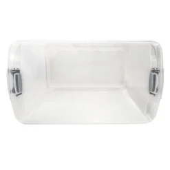 HOMZ 112 Quart Extra Large Rectangular Clear Plastic Storage Container Bins With Secure Latching Lid, Grey Latch, (2-Pack) -Storage Basket Shop GUEST 0ec9cd5e 62ee 43b7 bd84 b85aa4be9b28