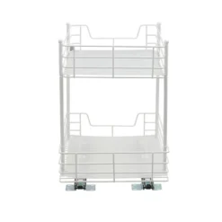 Household Essentials 12" 2-Tier Pantry Organizer White 11 Household Essentials 12" 2-Tier Pantry Organizer White -Storage Basket Shop GUEST 1269d09c af7e 4e6f b72d 759c49d323b4