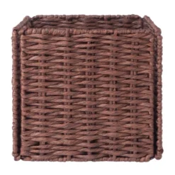 3pc Tessa Woven Rope 3 Small Basket Set Walnut - Winsome -Storage Basket Shop GUEST 13e78922 ac91 4f9a bd7b df20151ece90