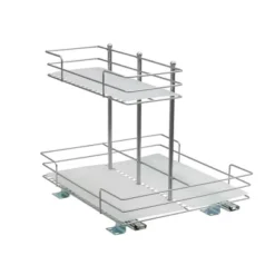 Household Essentials Double-Sided Pantry Organizer Nickel -Storage Basket Shop GUEST 145d6230 736d 4f82 9471 19ce8c3aced0