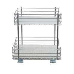 Household Essentials 15" 2-Tier Pantry Organizer Nickel 10 Household Essentials 15" 2-Tier Pantry Organizer Nickel -Storage Basket Shop GUEST 1475e24b 66da 4732 b4cc b5b9da0723ec