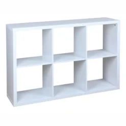Home Basics 6 Open Cube Organizing Wood Storage Shelf -Storage Basket Shop GUEST 15f6d180 7fd3 4b9c 8b03 880ba0c65193