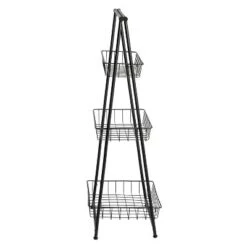 Honey-Can-Do 3 Tier Folding Ladder Shelf -Storage Basket Shop GUEST 1634efd5 667e 4f8b 8fc4 a266a205fab0
