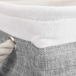 Unique Bargains Square Cotton Linen Fabric Towel Basket Decorative Storage Bins 1 Pc -Storage Basket Shop GUEST 18fbee02 859d 4cbb ae05 bc33301e6823
