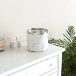 Tesora Jewelry Box White - Umbra -Storage Basket Shop GUEST 1a82988f 3fe0 4901 8085 ae8b2c356dd7