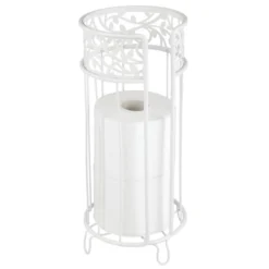 MDesign Metal Toilet Paper Holder Stand - Storage For 3 Rolls -Storage Basket Shop GUEST 1c04e15c 4e9a 45eb 8d5f 97a184a2da07