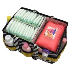 Bacati - Love Black/Gold Storage Caddy -Storage Basket Shop GUEST 1c782f1a 12d9 44b4 b5b8 794572a428af