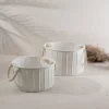 Set Of 2 Sandy Baskets White Metal & Cotton - Foreside Home & Garden 1 Set Of 2 Sandy Baskets White Metal & Cotton - Foreside Home & Garden -Storage Basket Shop GUEST 1d97ff62 4153 4a52 85f8 e2cc81673f6e