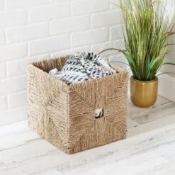 Honey-Can-Do Seagrass Basket -Storage Basket Shop GUEST 1dec6c78 9963 4154 b97c 21c109a56d31