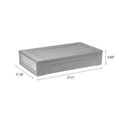 IRIS 27.5qt Underbed Plastic Storage Container With Sliding Organizer Drawers Gray/Clear 21 IRIS 27.5qt Underbed Plastic Storage Container With Sliding Organizer Drawers Gray/Clear -Storage Basket Shop GUEST 1e72f9f6 90e3 459c a0a2 763e6fe3e81c