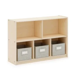 Guidecraft EdQ 2-Shelf 5-Compartment Storage - 30" -Storage Basket Shop GUEST 1f117bfc e21e 4097 9612 5aa7246acf05