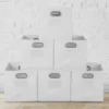 Niche Cubo 6pk Foldable Fabric Storage Bin With Label Holder White