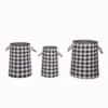 Transpac Metal Black Harvest Nesting Buffalo Check Buckets Set Of 3 -Storage Basket Shop GUEST 229e0811 5470 44fc a303 6f14c379606d