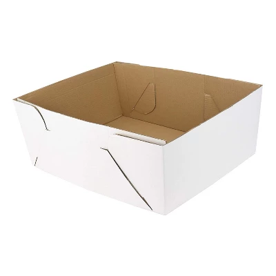 O'Creme White 2-Piece Window Cake Box 3 O'Creme White 2-Piece Window Cake Box
