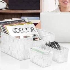 Sorbus 9pc Weave Basket Set White -Storage Basket Shop GUEST 23697d63 4ace 4cf7 bf05 5a26c1cdc4cf