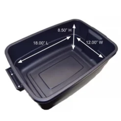 Rubbermaid Roughneck 10 Gallon Rugged Storage Tote In Dark Indigo Metallic With Lid And Handles For Home, Basement, Garage, (6 Pack) -Storage Basket Shop GUEST 24ff18a3 ee3d 435f b111 57f96b54bfee