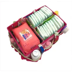 Bacati - Botanical Pink Storage Caddy -Storage Basket Shop GUEST 2557bee3 34ef 4e56 bb85 b97301ec9f1d