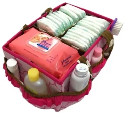 Bacati - Butterflies Pink/Choc Storage Caddy -Storage Basket Shop GUEST 25a768f1 fd81 41e8 943e 63d2a4c3a5f5