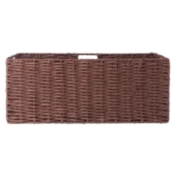 3pc Tessa Woven Rope 2 Small And 1 Large Basket Set Walnut - Winsome -Storage Basket Shop GUEST 25e9e011 3d0a 4fbe ab6d 7b3a4eb622e6