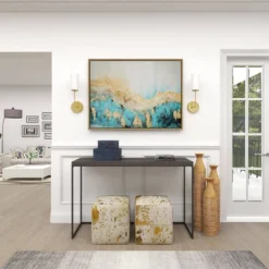 Set Of 2 Ceramic Vase With Star Patterns Dark Blue - Olivia & May 32 Set Of 2 Ceramic Vase With Star Patterns Dark Blue - Olivia & May -Storage Basket Shop GUEST 269919b2 8631 46a0 9e03 1c27902774f2