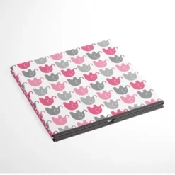 Bacati - Elephants Pink/Gray Storage Box Large -Storage Basket Shop GUEST 26bd8262 e0c8 472c a530 bc27041669e9