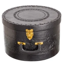 Creative Scents Round Hat Box Container With Gold Locking Lid And Sturdy Handle 19 Creative Scents Round Hat Box Container With Gold Locking Lid And Sturdy Handle -Storage Basket Shop GUEST 2a427480 576c 4643 ae0b af4f9436e714