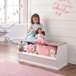 Badger Basket Two Bin Stackable Storage Cubby White/Gray Woodgrain -Storage Basket Shop GUEST 2a61ba89 5b0c 4d8a a8f4 f718f1a9e022