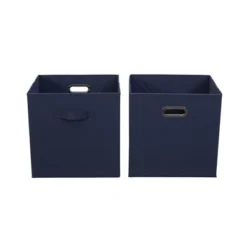 Household Essentials 2pc 12" X 13" Fabric Storage Bin Set -Storage Basket Shop GUEST 2c3e0970 54cd 4af1 8dd9 7d997cb34d8a