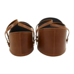 Set Of 2 Leather Storage Baskets - Olivia & May -Storage Basket Shop GUEST 2c82b0e2 eefc 4394 9f08 6b084f632f24