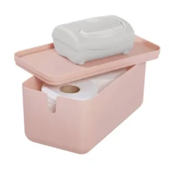 Cade Lidded Storage Bin Blush - IDESIGN 13 Cade Lidded Storage Bin Blush - IDESIGN -Storage Basket Shop GUEST 2e1fc6a2 219d 483f be0d 6b3025f8c554