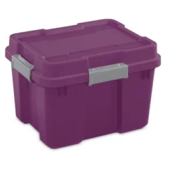 Sterilite 18319Y04 20 Gallon Heavy Duty Plastic Storage Container Box With Lid And Latches -Storage Basket Shop GUEST 2e4e7b22 dd0f 4744 9361 a1a7d3212861