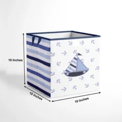 Bacati - Little Sailor Storage Box Small 9 Bacati - Little Sailor Storage Box Small -Storage Basket Shop GUEST 2f4435e0 970d 4e67 bdab 169117f40430