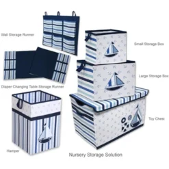 Bacati - Little Sailor Storage Box Small 10 Bacati - Little Sailor Storage Box Small -Storage Basket Shop GUEST 3247a7e1 8fa2 4785 88d3 eb6534723965