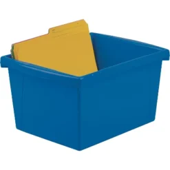 Storex Storage Bins 10 X 12 5/8 X 7 3/4 4 Gallon STX61514S06C